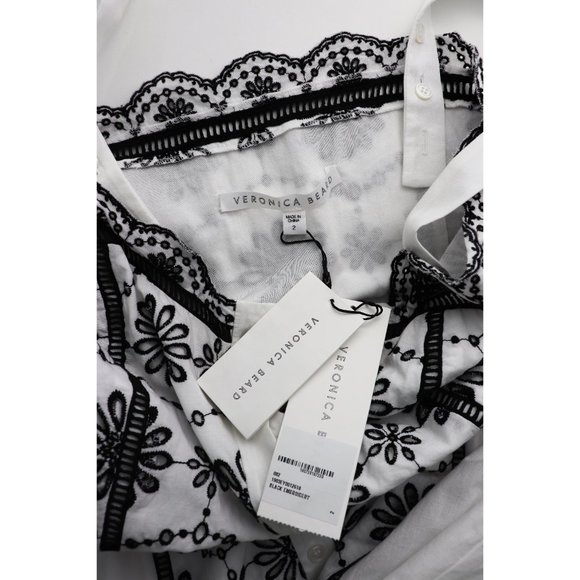 NWT Veronica Beard Sasha Embroidered Midi Dress 2 - Picture 5 of 9